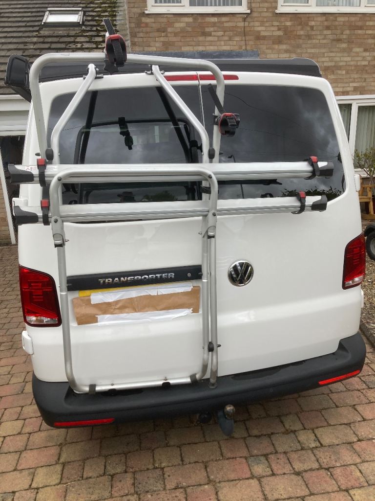 Fiamma bike rack for VW camper van