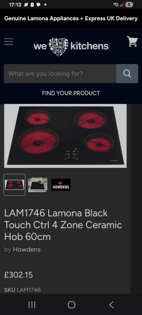 600 electric hob