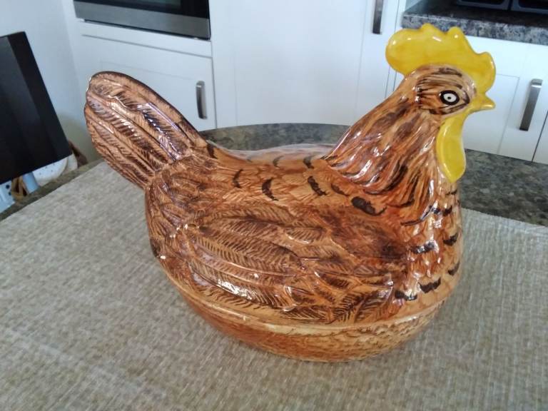 Price and Kensington ceramic hen- on- nest egg crock.
