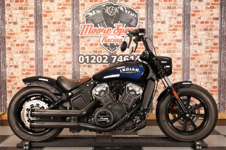 2021 INDIAN SCOUT BOBBER ICON - ONLY 6,209 MILES! - RSD EXHAUSTS AND MORE