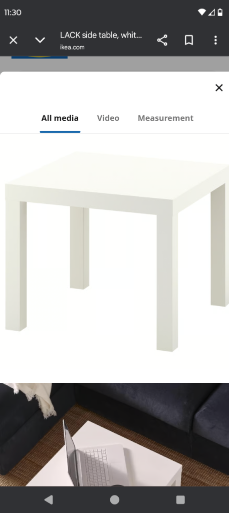 IKEA lack side tables 