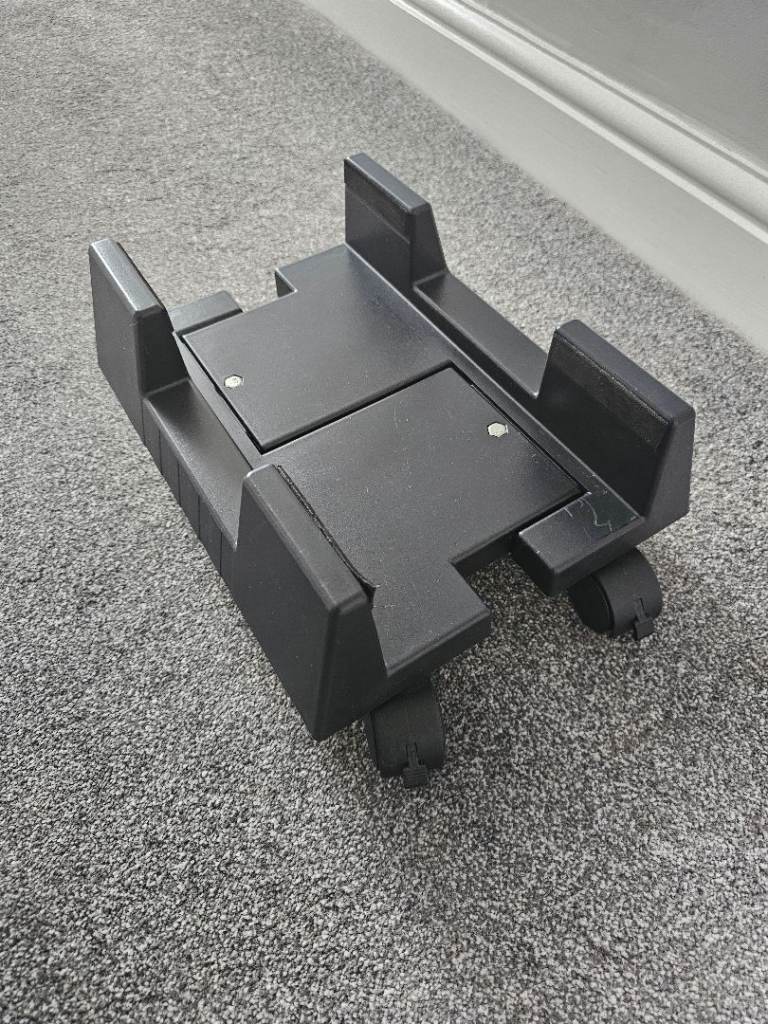 Computer Tower stand adjustable on caster wheels