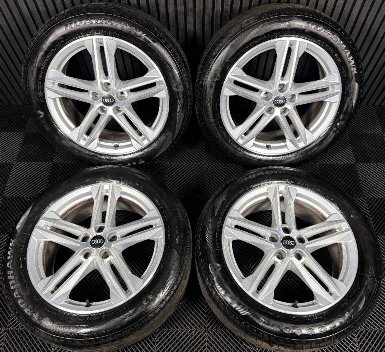 19'' GENUINE AUDI Q5 5 DOUBLE SPOKE S LINE ALLOY WHEELS TYRES ALLOYS