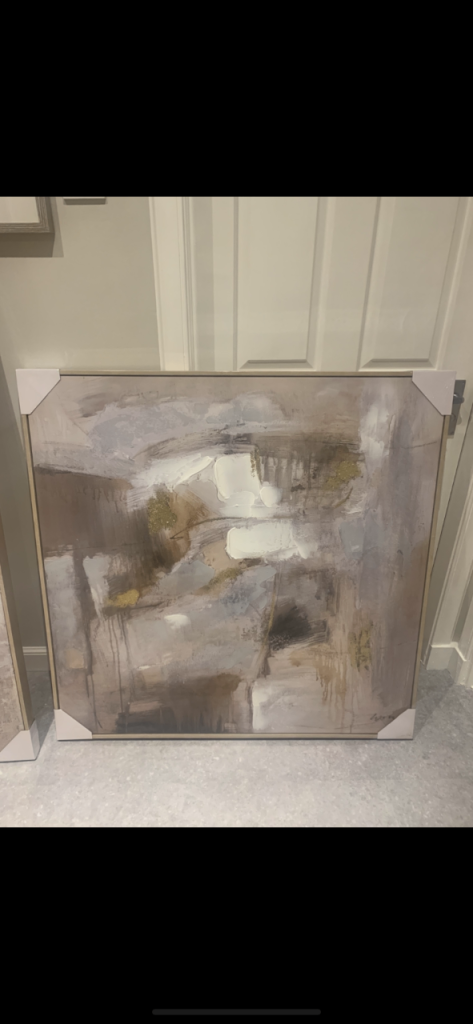 Brand new canvas print in packaging