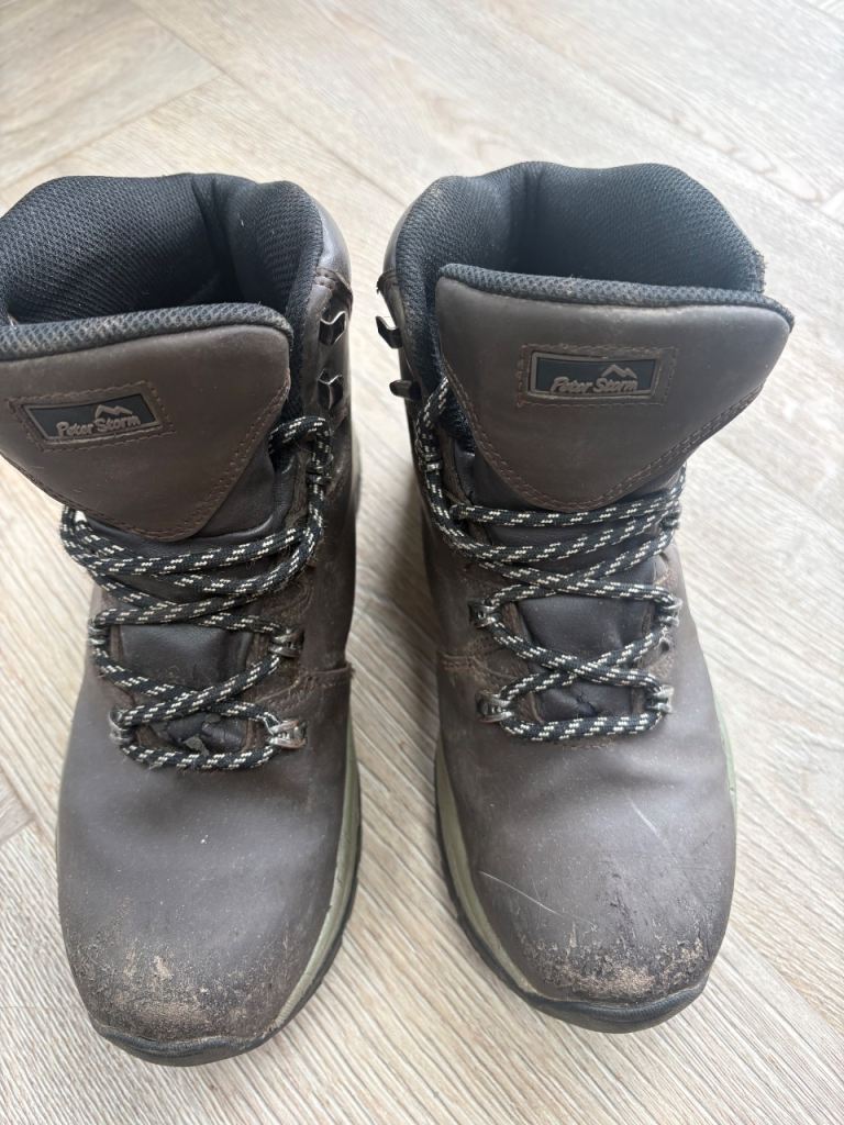 Peter storm hiking boots (size 5)