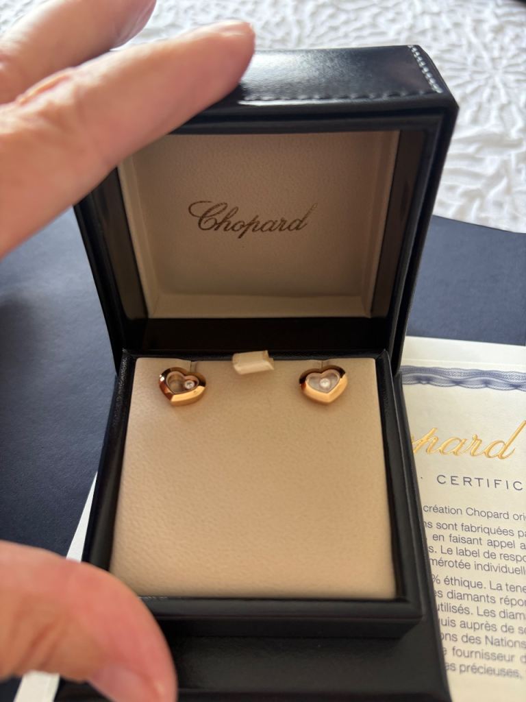 Chopard Happy Diamonds Rose Gold Earrings – As Good As New