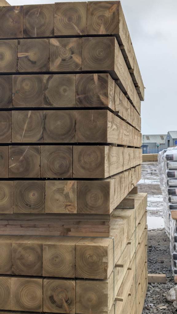 6x6in TREATED FENCE POSTS 8FT 10FT 12FT FROM ONLY £28.75 | KA20 3LR ...