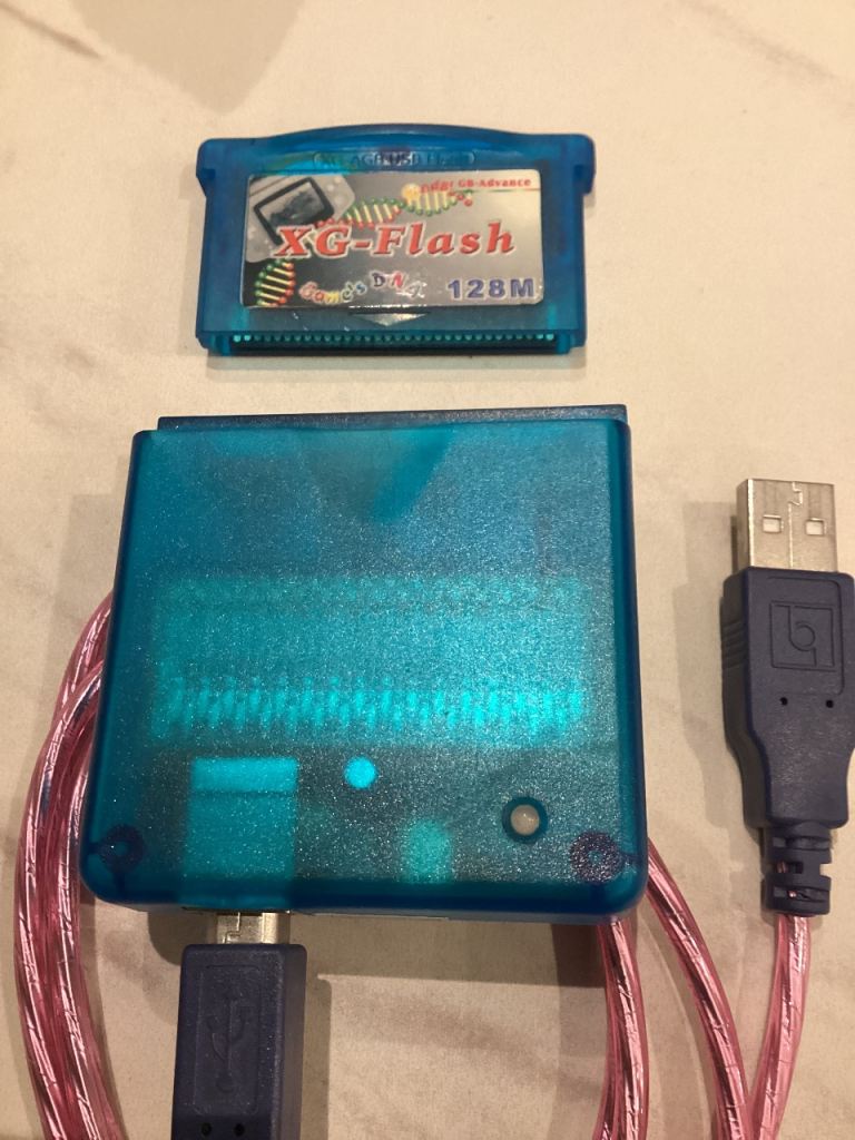 XG FLASH Game Boy Cartridge and Programmer