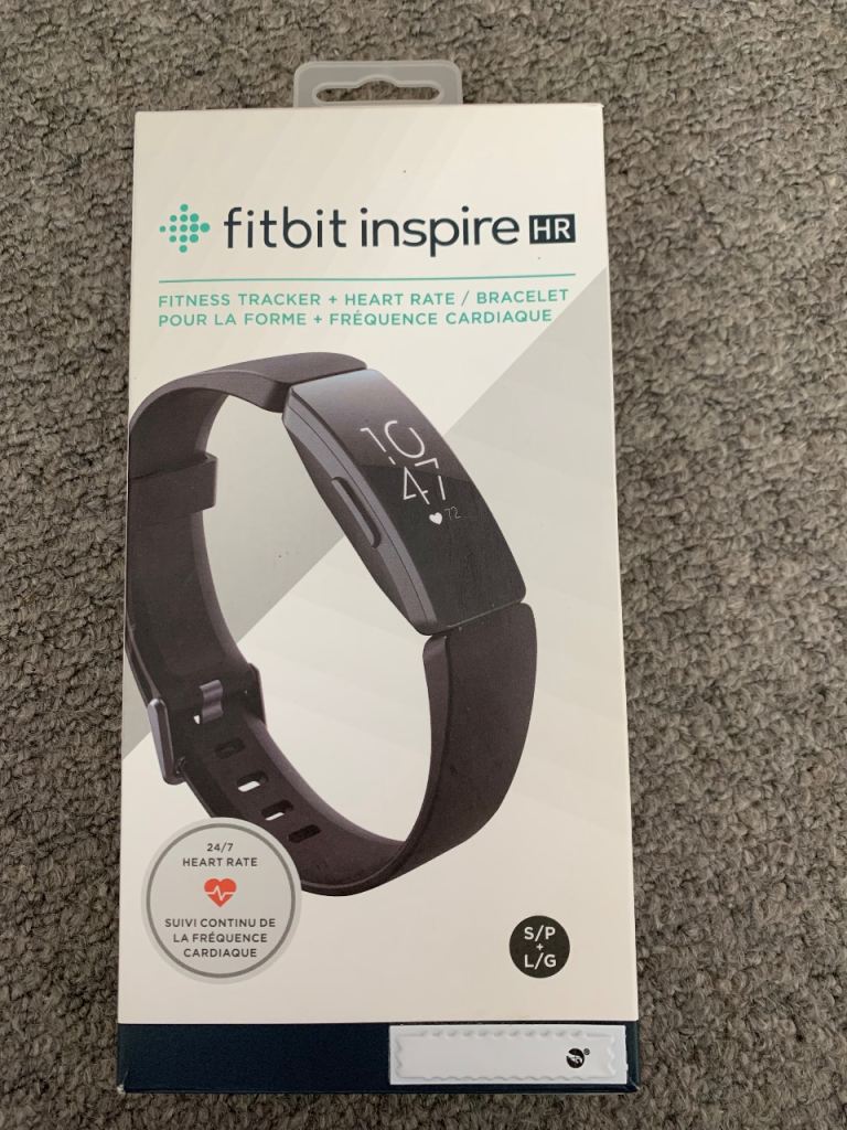 Fitbit Inspire HR Fitness Tracker – Black, Good Condition