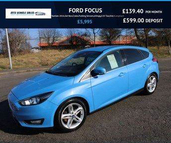 FORD FOCUS 1.0T Titanium 2016,Sat Nav,Cruise,Parking Sensors,60mpg,£20 Tax,F.S.H,Ulez Compliant