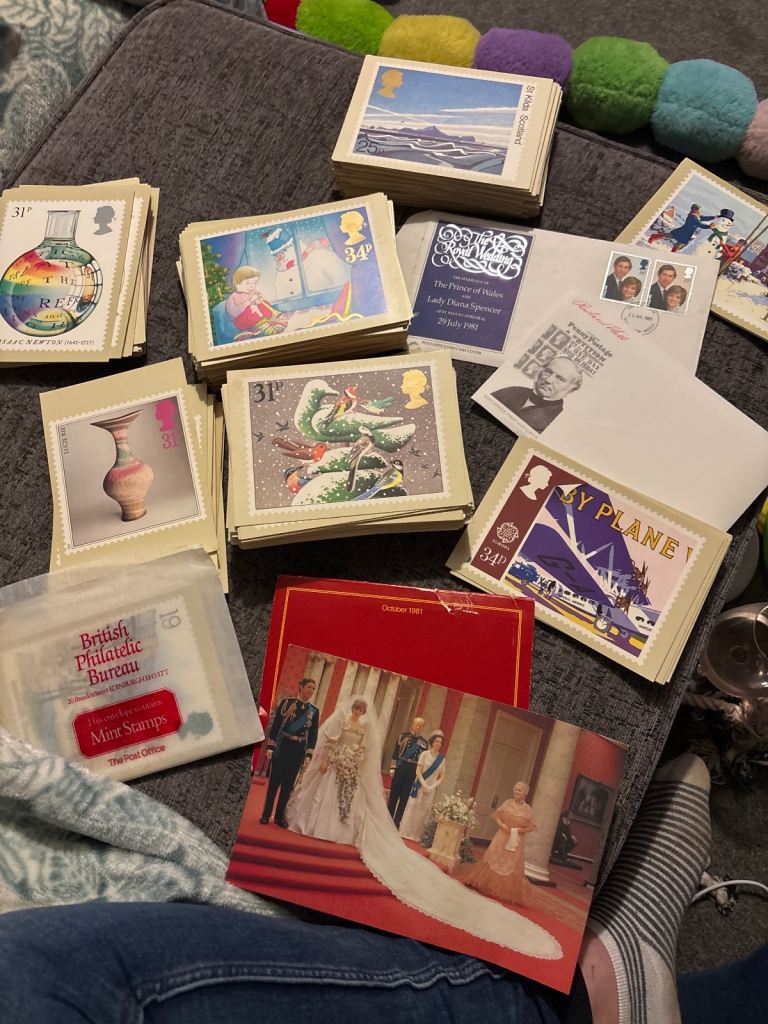 380x 1974-1992 Royal Mail Stamp Postcards