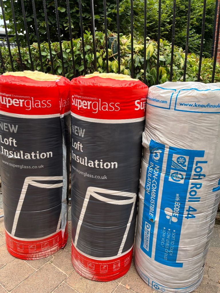 NEW Loft Insulation Rolls - Superglass & Knauf