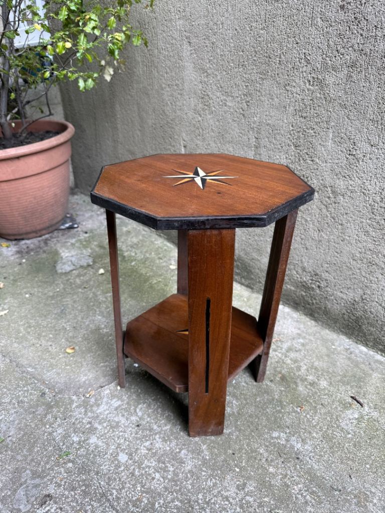 Side table art deco octagonal 