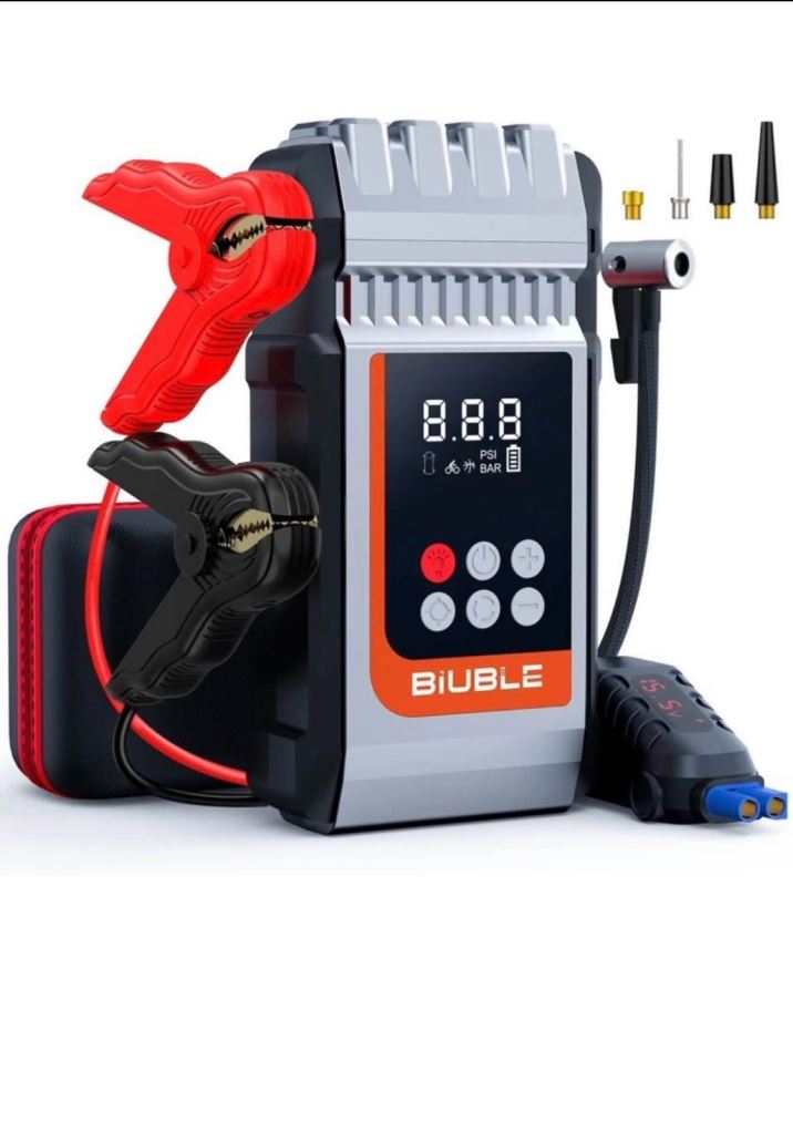 8500A Car jumper starter battery booster charger 9980mAh power bank air compressor