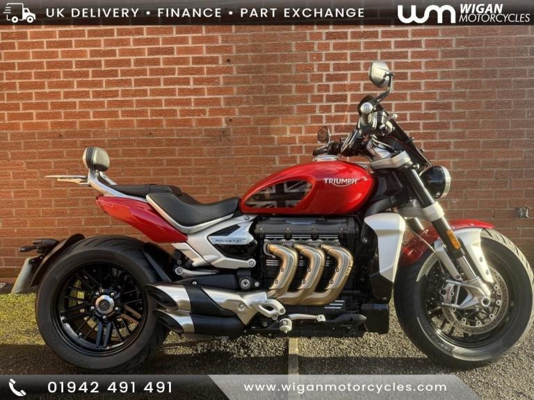 TRIUMPH ROCKET 3 R, 2020/69, JUST 7,476 MILES COVERED, EXTRAS FITTED