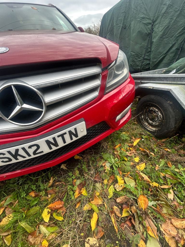 Mercedes C Class W204 S204 Facelift Sport Front Bumper Red 2012