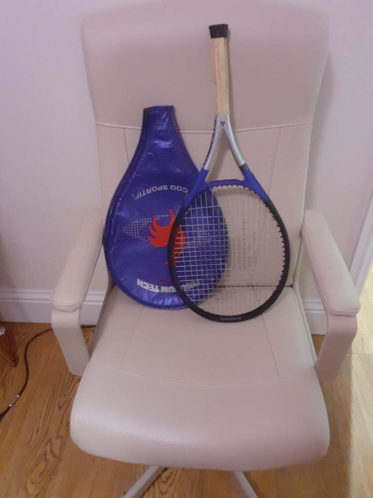 Titanium Tennis racket and sleeve - excellent condition - collect/deliver Winchester