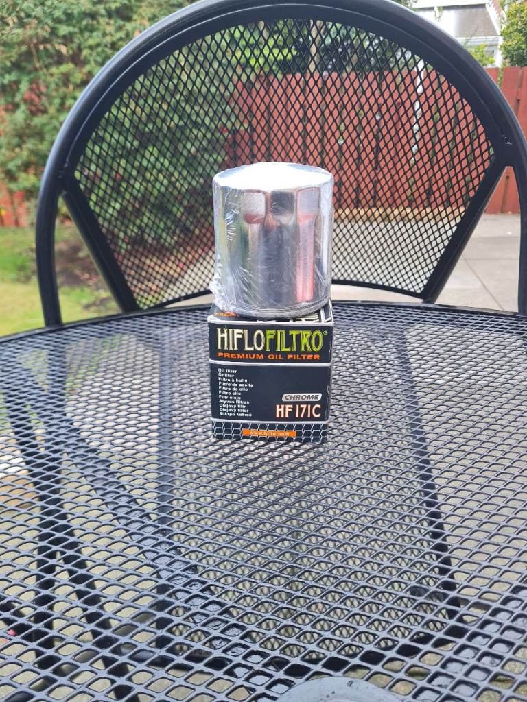 Harley Davidson Chrome Oil Filter.HF171C.
