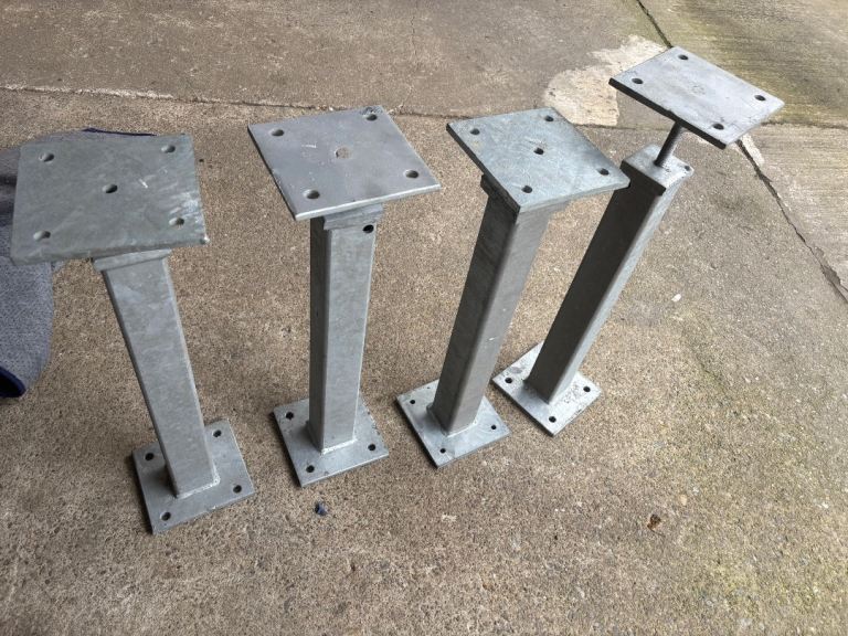 Galvanised box section legs (adjustable height)