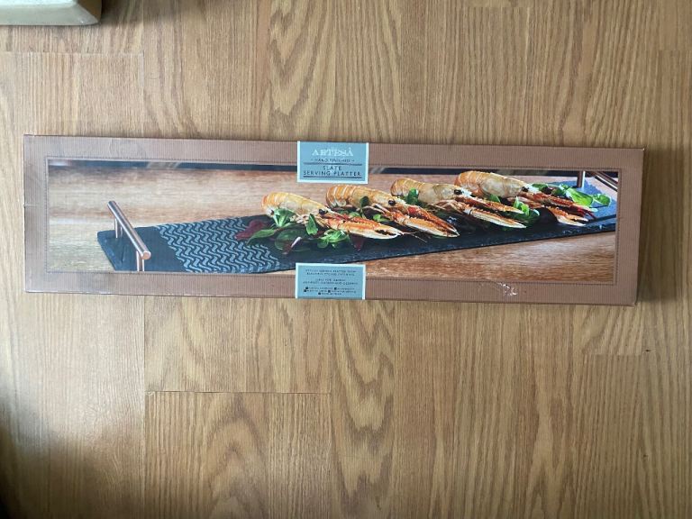 Brand new ARTESÀ Slate Serving Platter with Handles