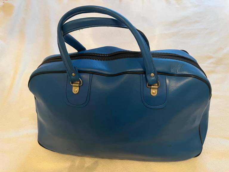Blue Waterproof Nylon Duffel Bag Travel Holdall