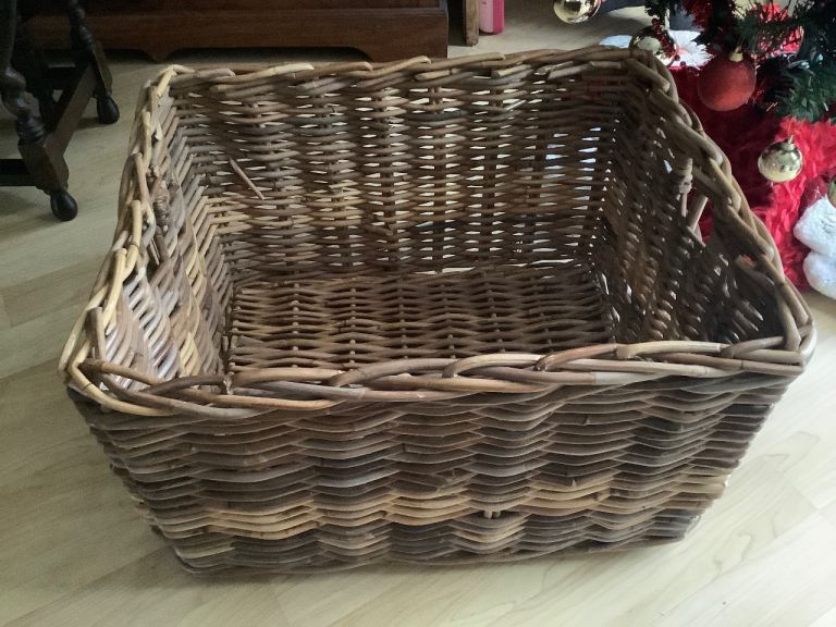 Extra Large Vintage Log/Storage Basket