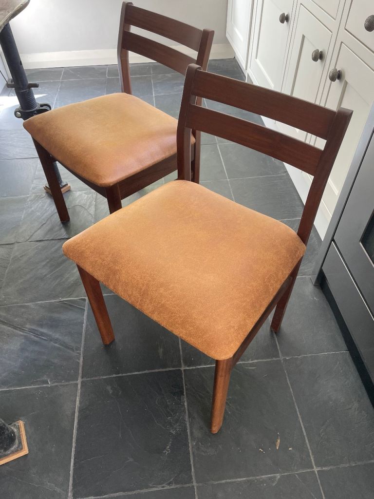 Mid Century Dining Chair Set 4 Pieces