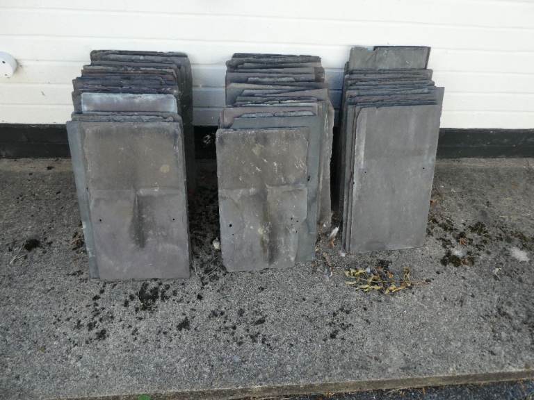 Reclaimed Grey Welsh Roofing Slates 75p EACH – Fair Condition