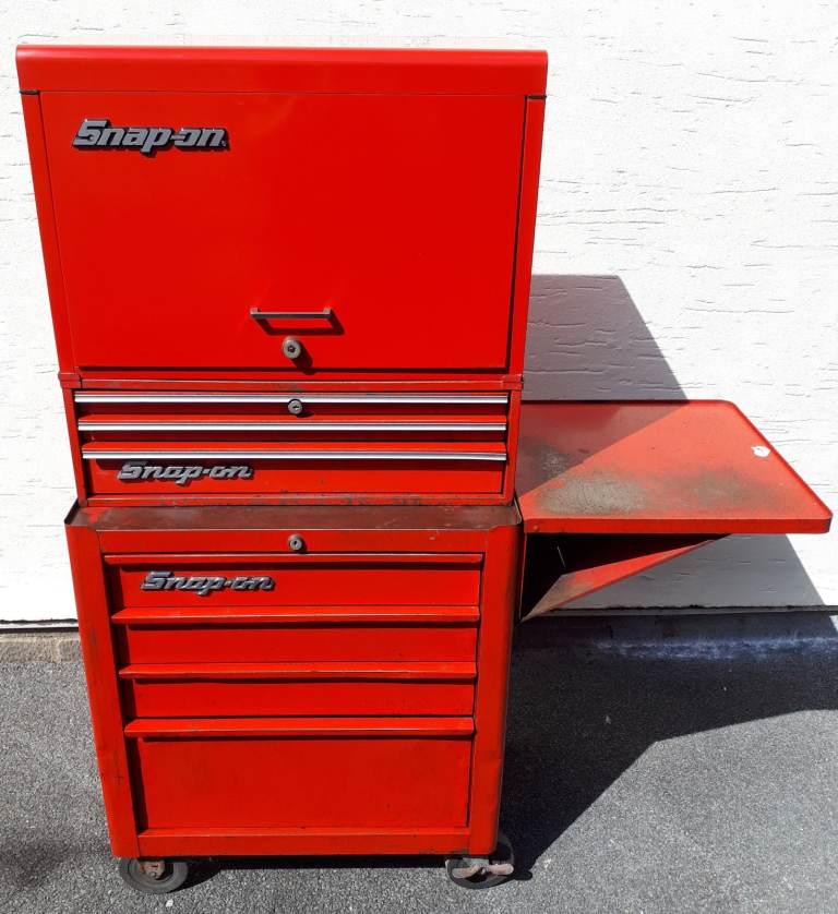 Snap on tool boxes and shelf
