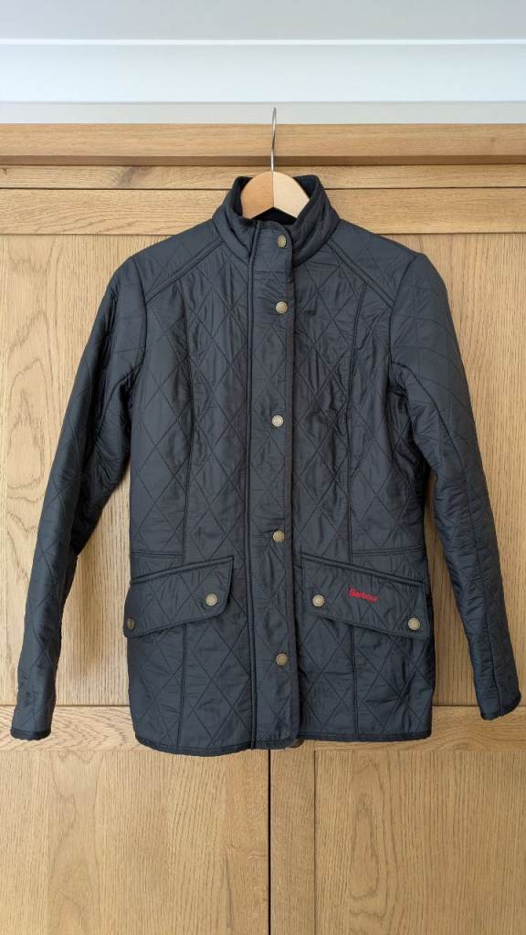 Barbour Polarquilt Women's Navy Blue Quilted Jacket Size 10
