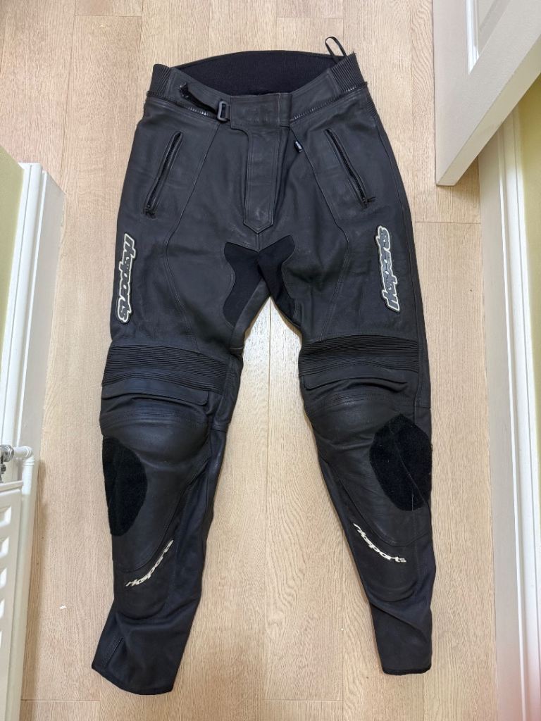 RKS leather motorcycle trousers