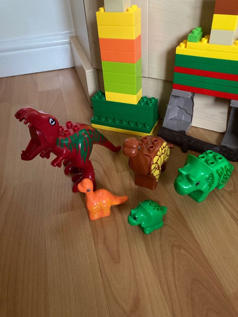 10 x various dinosaurs Plus 5 x Lego dinosaurs
