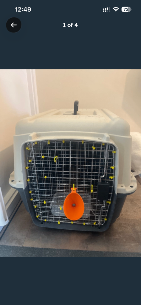 Pet Transport Cage – 26.5” x 16.5” x 19.5” – Used Once