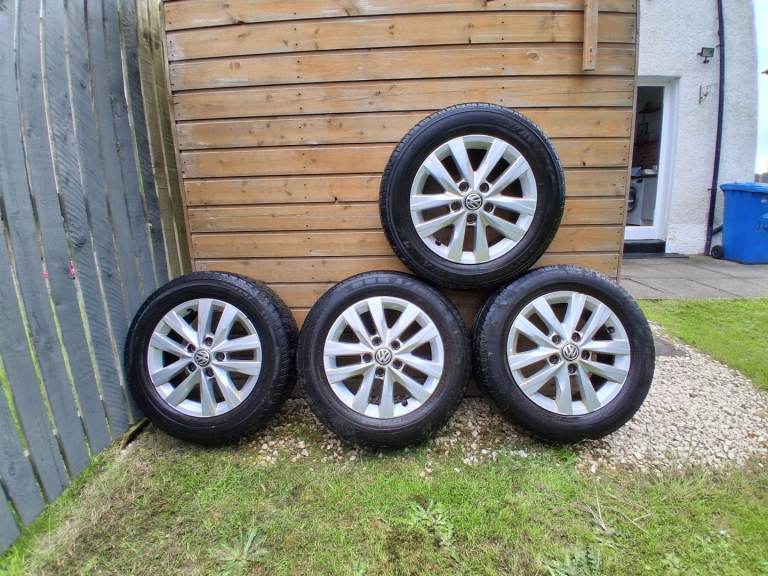 VOLKSWAGEN ALLOY WHEELS WITH TYRES