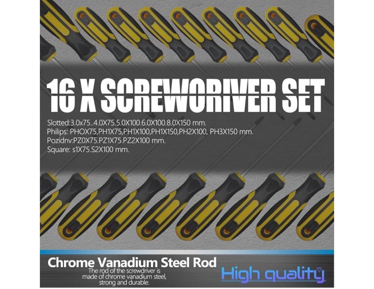 145-piece Magnetic Screwdrivers Set with Plastic Racking, Precision Screwdrivers, Magnetizer