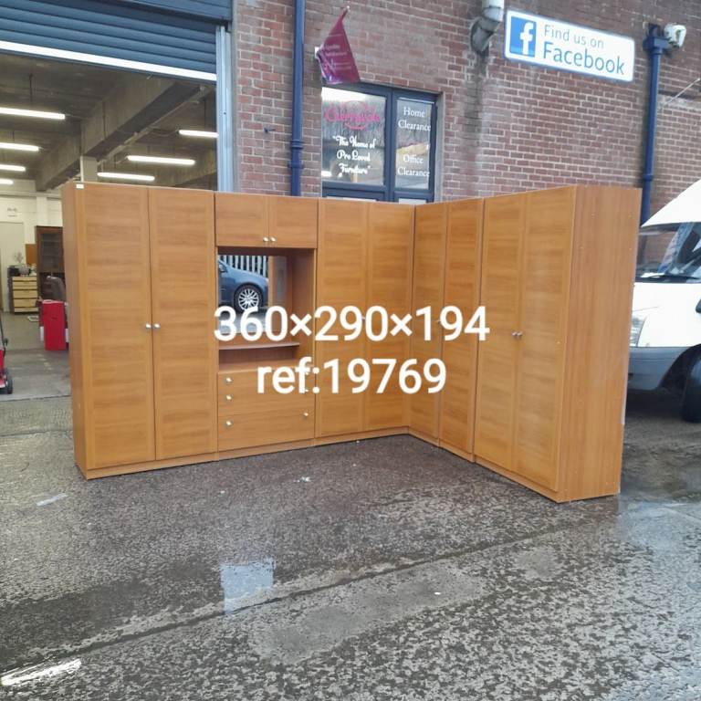 image for Large Schreiber 10 door 3 drawer bedroom unit 360cm x 290cm x 194cm, Ref:19769 £385.00