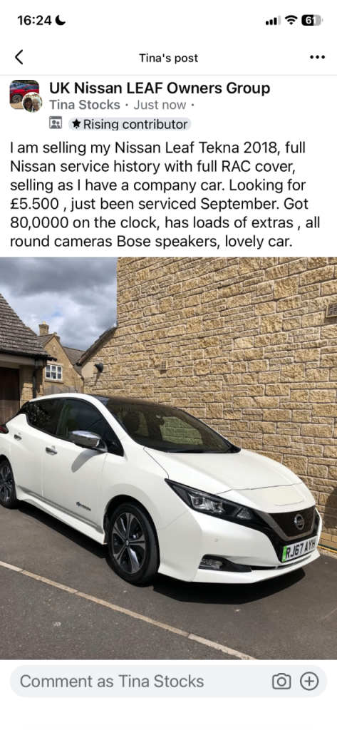 Nissan, LEAF, Hatchback, 2018, Other, 1 (cc), 5 doors
