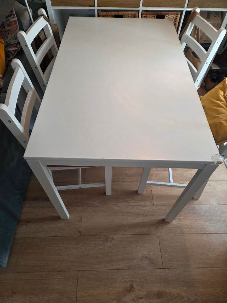 White ikea dining table