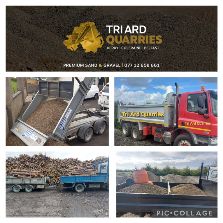 Tri Ard Quarries Decorative Stone Sand Gravel Sleepers Topsoil Free Delivery