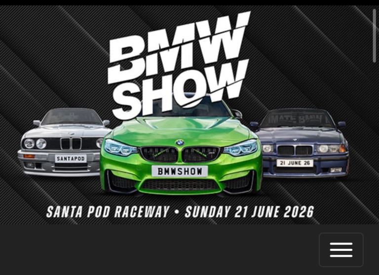 BMW show weekend ticket 