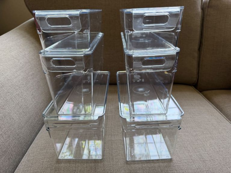 SET OF 6 IKEA FRIDGE FOOD STORAGE CONTAINERS 