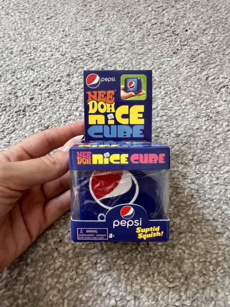 Pepsi Nee Doh Nice Cube Hard Squishy Sensory Toy New in Packaging 