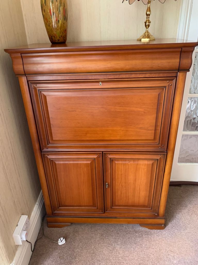 Cherry wood bureau/ writing desk