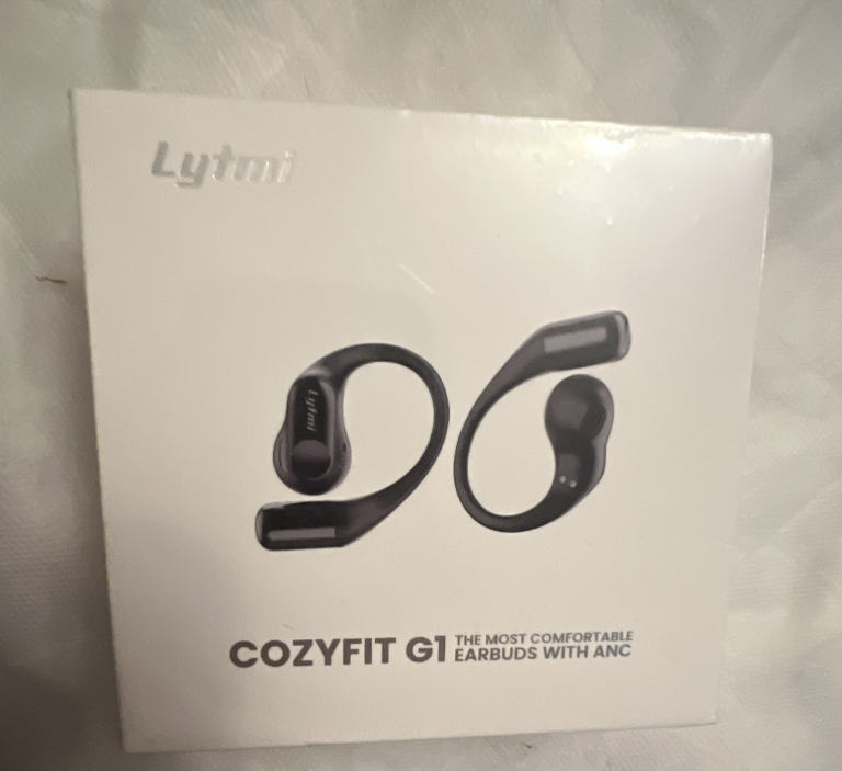 Lytmi CozyFit G1 Open-Ear Earbuds, ANC, 24H, Dual Mic, App, Black