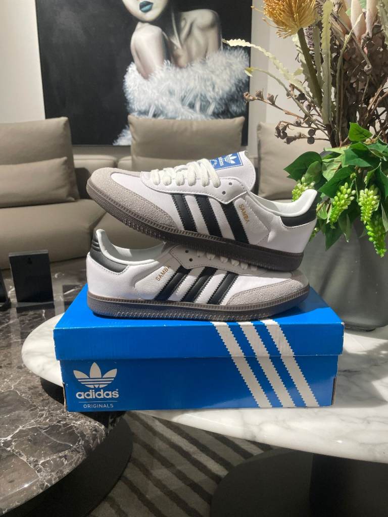 adidas Samba OG Cloud White Core Black Size 7