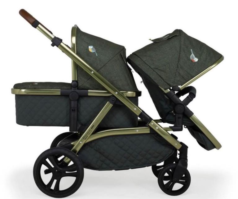 Cosatto Wow XL Double Pram – Good Condition, Green