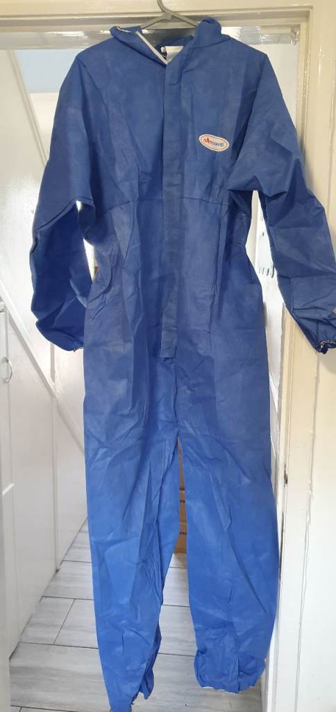 25 x Flameguard Protective Clothing Category 3 PPE Overalls joblot Blue Size M 