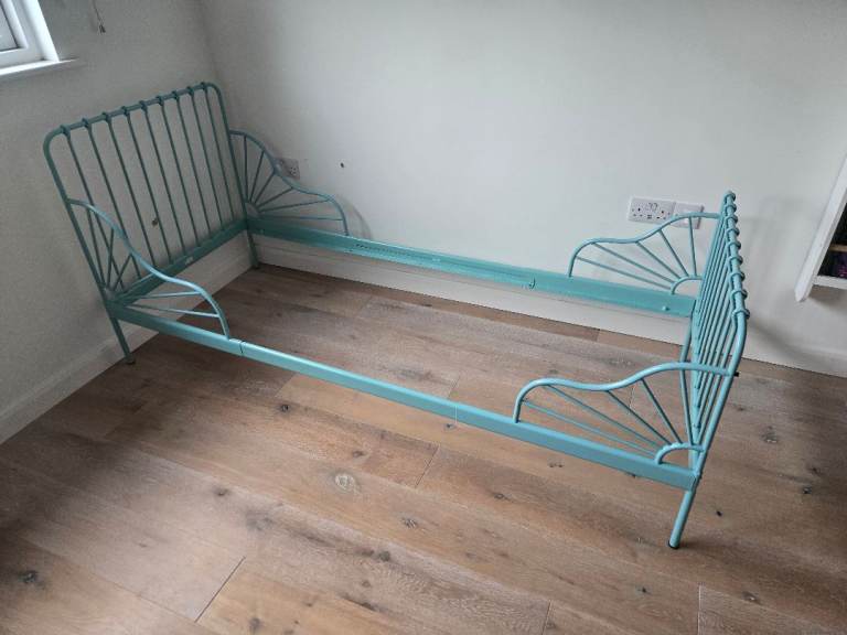 IKEA Minnen Extendable Child's Bed Frame - Light Blue