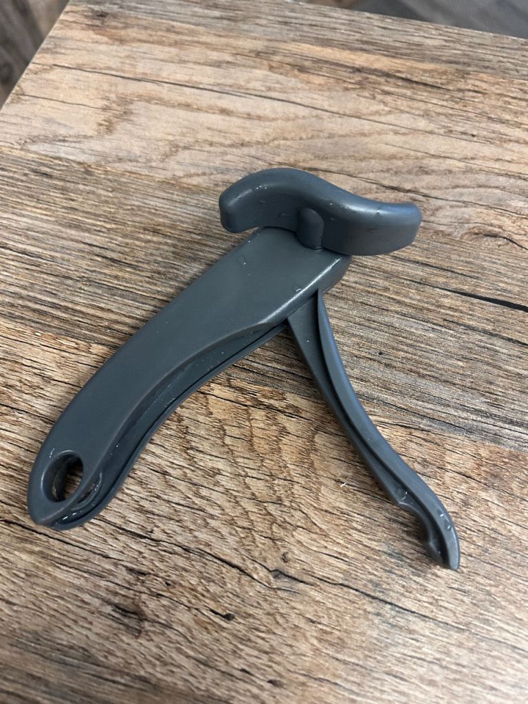 Grey Plastic Can Opener - Good Condition