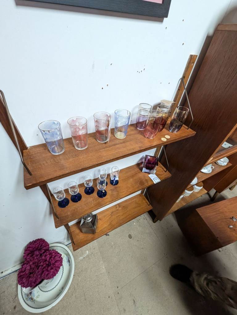 Danish Mid Century Teak Shelving by PS System